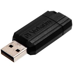 USB flash накопитель Verbatim PinStripe 32GB (Black) Thumb