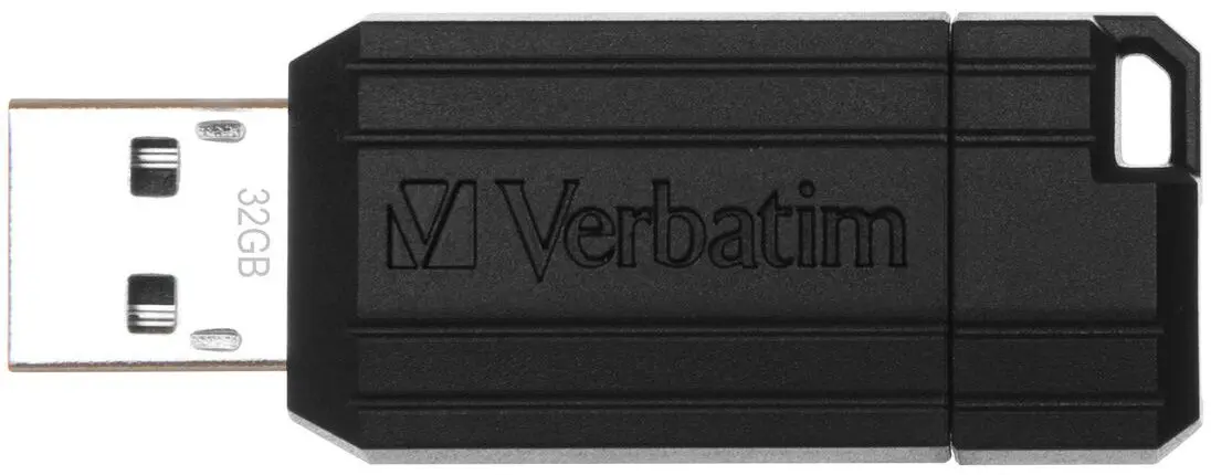 USB flash накопитель Verbatim PinStripe 32GB (Black) - 3