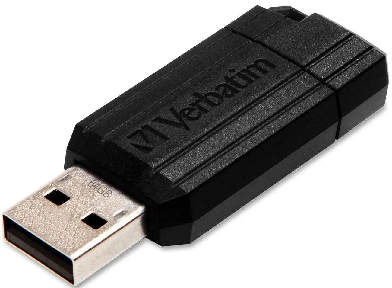 USB flash накопитель Verbatim PinStripe 64GB (Black) - 3