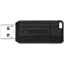 USB flash накопитель Verbatim PinStripe 8GB (Black) Thumb