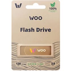 USB flash drive Woo Green Line 128GB (Brown)