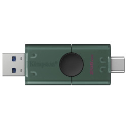 USB flash накопитель Kingston DataTravaler Duo 128GB (Black/Green) Thumb