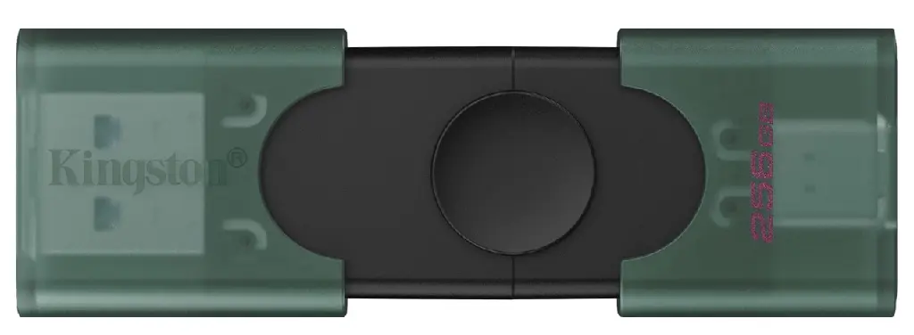 USB flash накопитель Kingston DataTravaler Duo 128GB (Black/Green)