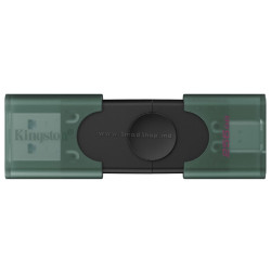USB flash drive Kingston DataTravaler Duo 256GB (Black/Green)