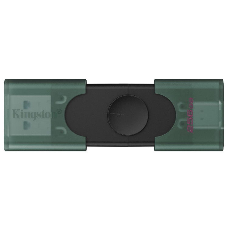 USB flash drive Kingston DataTravaler Duo 256GB (Black/Green)