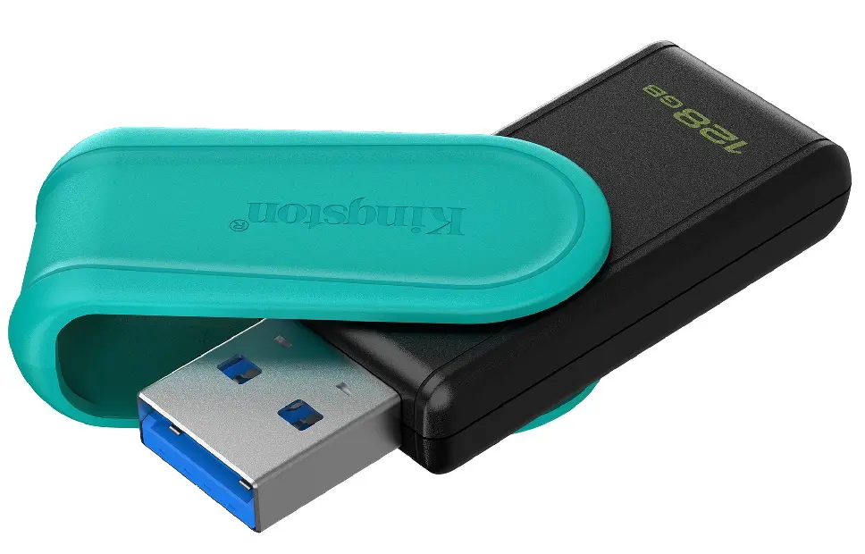 USB flash drive Kingston DataTraveler Exodia S 128GB (Black/Turquoise) - 2