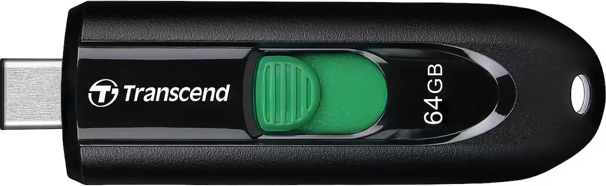 USB flash накопитель Transcend JetFlash 790C 64GB (Black) - 3