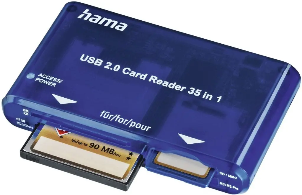 Картридер Hama 55348 (Blue) - 2