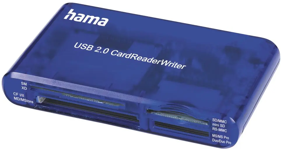 Картридер Hama 55348 (Blue)