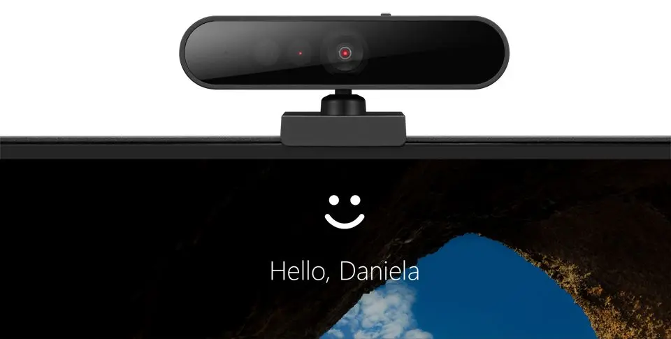 Camera web Lenovo Performance FHD Webcam (Black) - 2