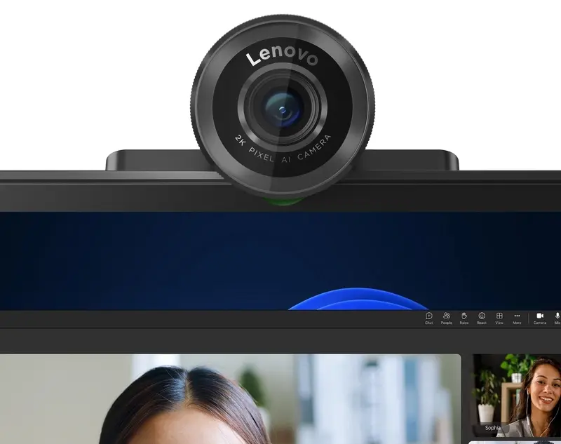 Веб-камера Lenovo QHD 4XC1Q25245 (Black) - 12
