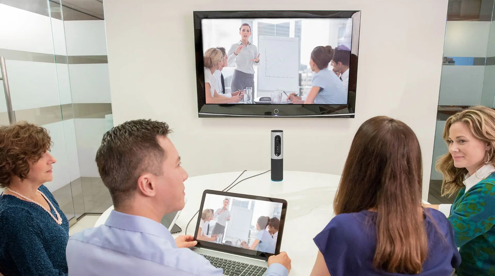 Sistem pentru conferinte Logitech Video Conferencing System Connect (Grey/Black)