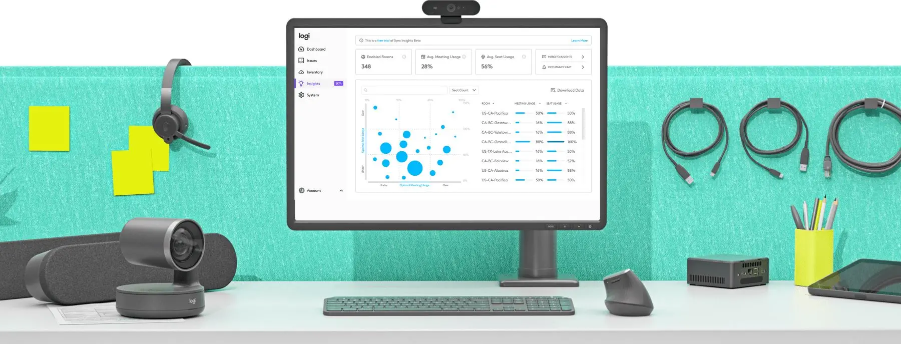 Camera web Logitech Rally Plus Ultra-HD 4K (Black)