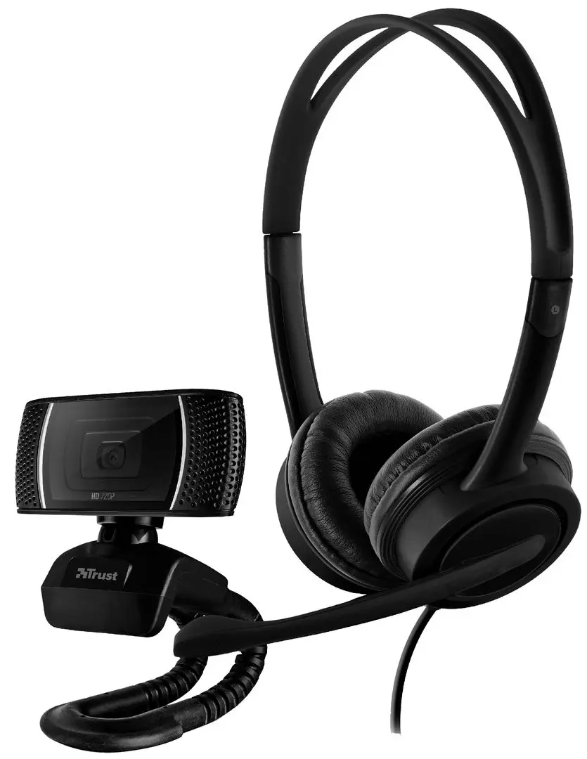 Camera web Trust Doba 2in1 Home Office Set (Black)