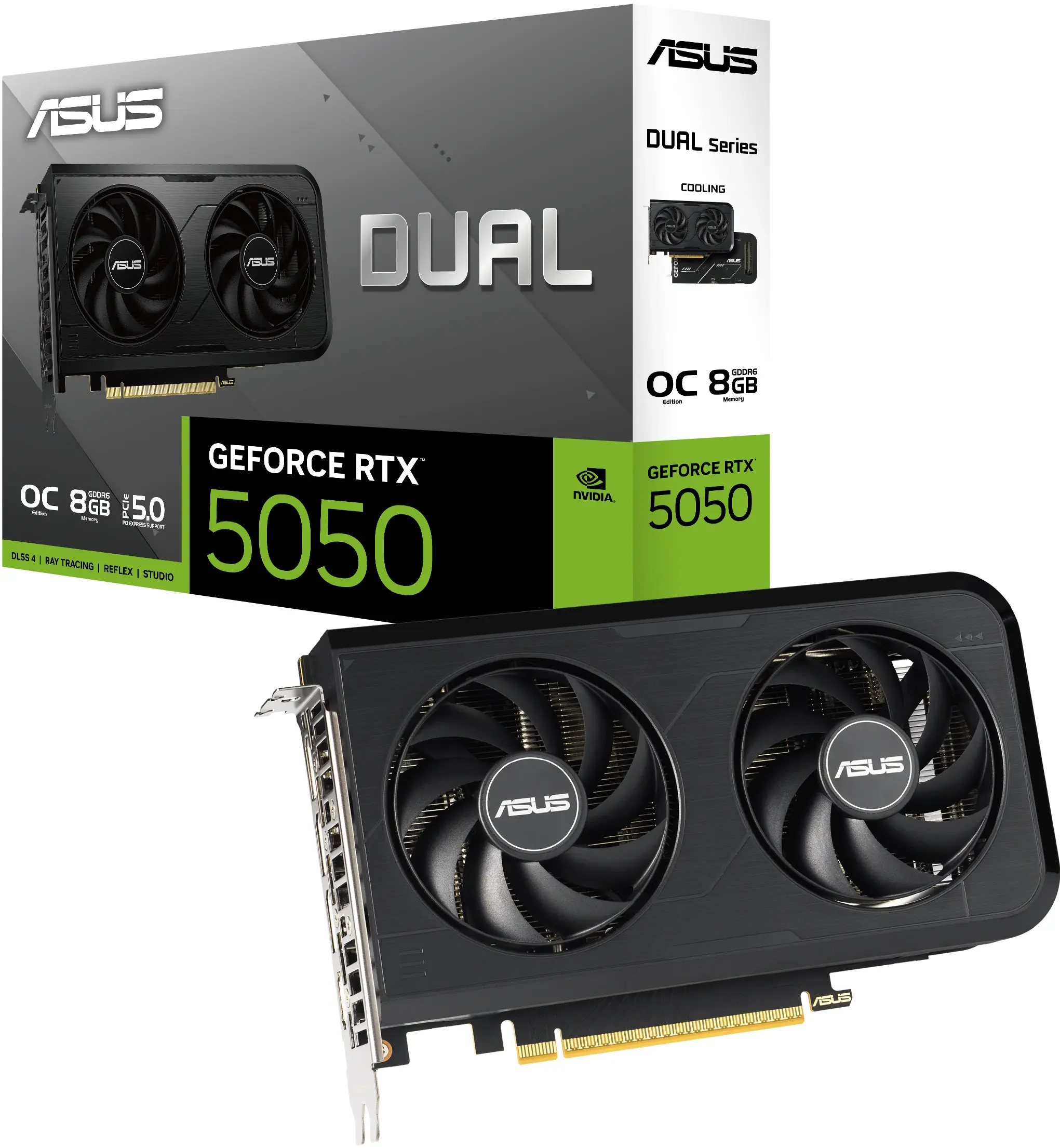 Placa video Asus Dual GeForce RTX 5050 8GB GDDR6 OC Edition (DUAL-RTX5050-O8G)