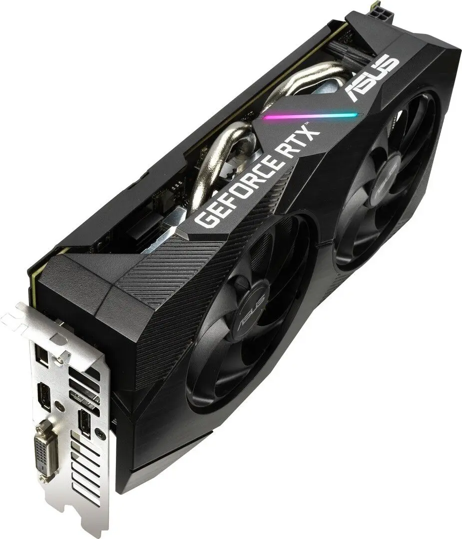 Placa video Asus GeForce RTX 2060 12GB GDDR6 Dual EVO OC (DUAL-RTX2060-O12G-EVO)