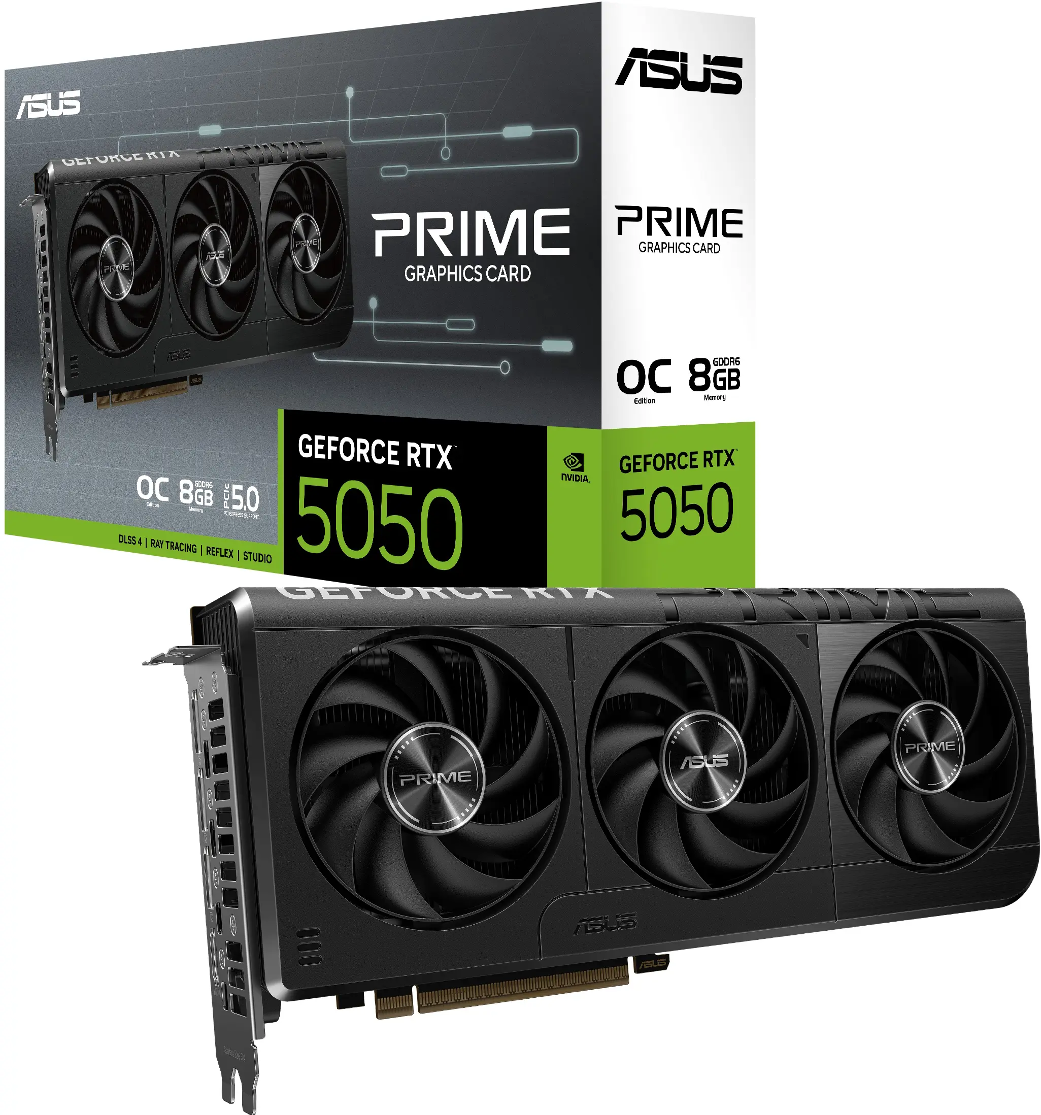 Видеокарта Asus Prime GeForce RTX 5050 OC Edition 8GB GDDR6 (PRIME-RTX5050-O8G) - 9