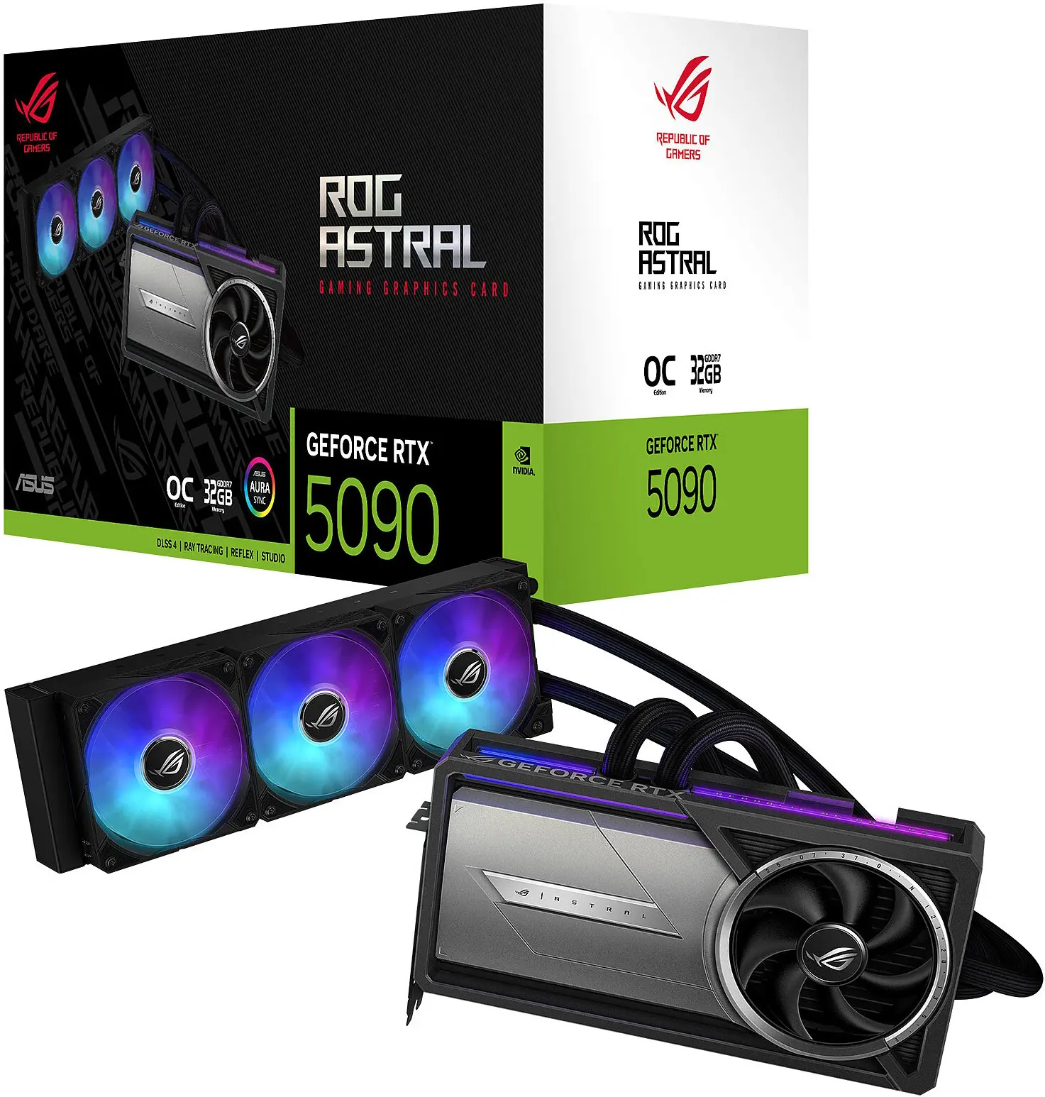 Видеокарта Asus ROG Astral LC GeForce RTX 5090 32GB GDDR7 OC Edition (GV-N506TWF2OC-16GD)