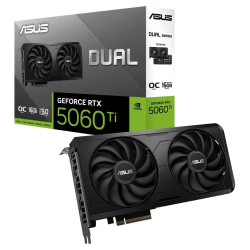 Placa video Asus RTX5060Ti 16GB GDDR7 Dual OC Evo (DUAL-RTX5060TI-O16G-EVO) Thumb