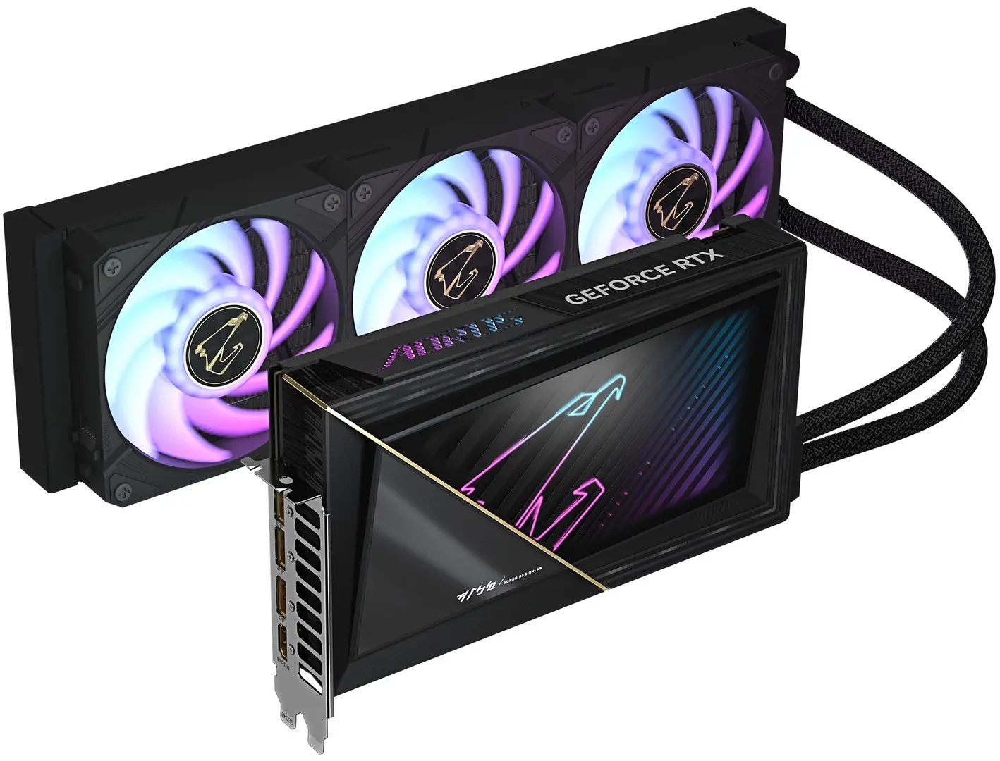 Видеокарта Gigabyte Aorus GeForce RTX 5090 Xtreme Waterforce 32G 32GB GDDR7 (GV-N5090AORUSX W-32GD)
