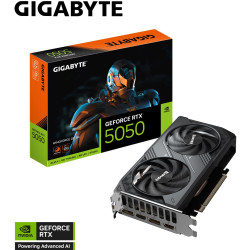 Placa video Gigabyte GeForce RTX 5050 WindForce OC 8GB GDDR6 (GV-N5050WF2OC-8GD) Thumb
