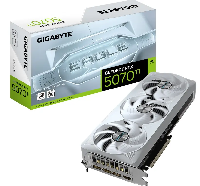 Placa video Gigabyte RTX5070Ti 16GB GDDR7 Eagle Ice OC (GV-N507TEAGLEOC ICE-16GD) - 5