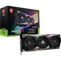 Видеокарта MSI GeForce RTX 4080 Gaming X Trio 16GB GDDR6X Thumb