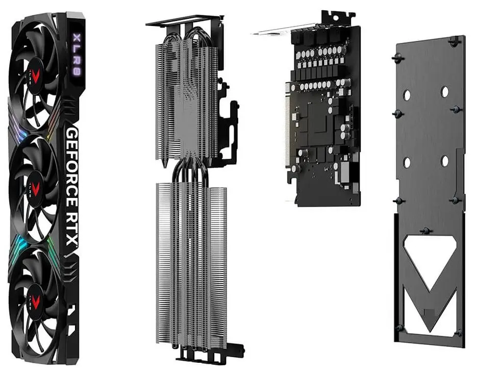 Placa video PNY GeForce RTX 4070 XLR8 Gaming Verto OC 12GB GDDR6X (VCG407012TFXXPB1-O)