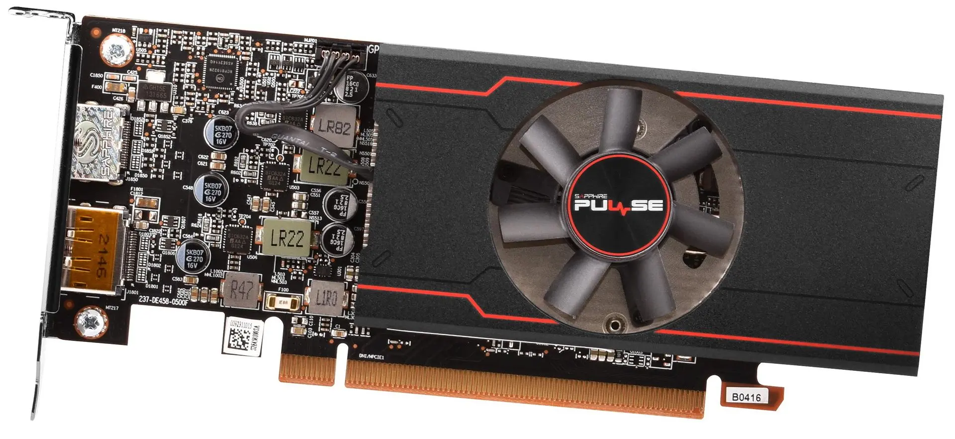 Placa video Sapphire Pulse AMD Radeon RX 6400 4GB GDDR6 (11315-01-20G)