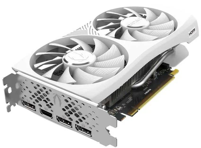 Видеокарта Zotac GeForce RTX 4060 Twin Edge OC White Edition 8GB GDDR6 (ZT-D40600Q-10M)