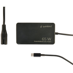 Блок питания для ноутбука Gembird NPA-AC-PDQC65-01 65W (Black) Thumb