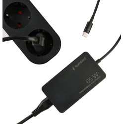 Блок питания для ноутбука Gembird NPA-AC-PDQC65-01 65W (Black) Thumb