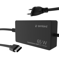 Блок питания для ноутбука Gembird NPA-AC-PDQC65-01 65W (Black)