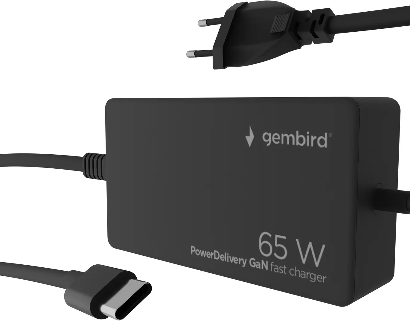 Блок питания для ноутбука Gembird NPA-AC-PDQC65-01 65W (Black)