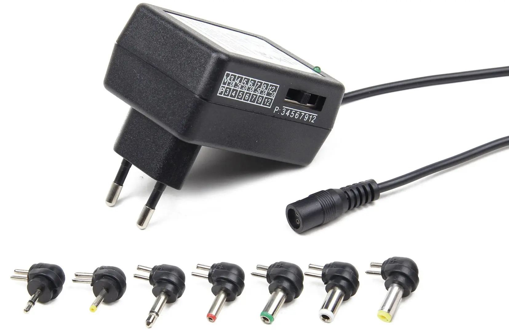 Incarcator universal pentru laptop Gembird EG-MC-009 (Black)