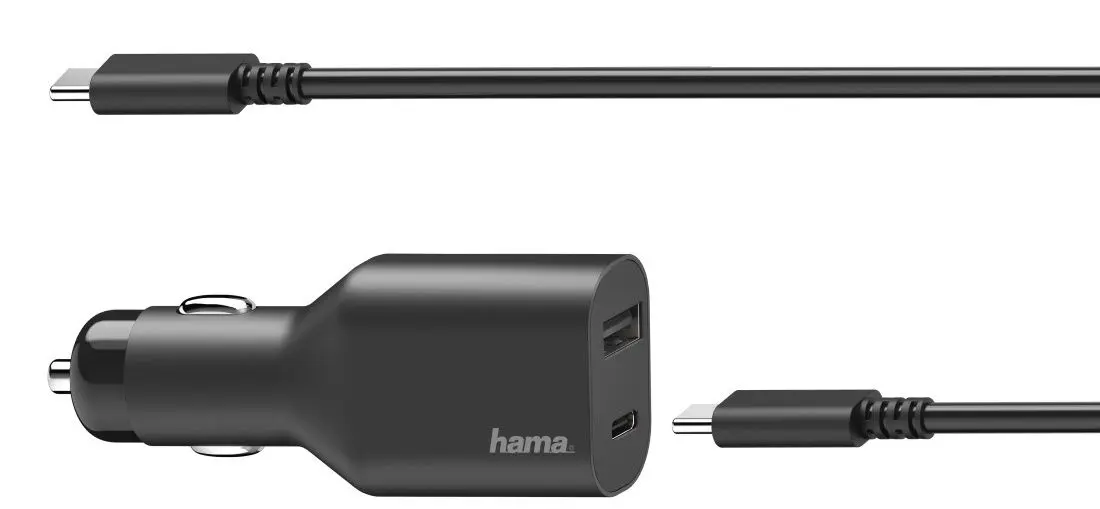 Автомобильный блок питания для ноутбука Hama 200010 (Black)
