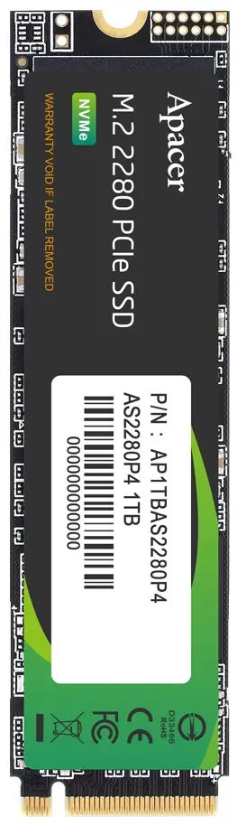 Твердотельный накопитель Apacer AS2280P4 1TB (AP1TBAS2280P4-1)