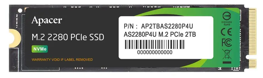 Твердотельный накопитель Apacer AS2280P4U 2TB (AP2TBAS2280P4U-1)
