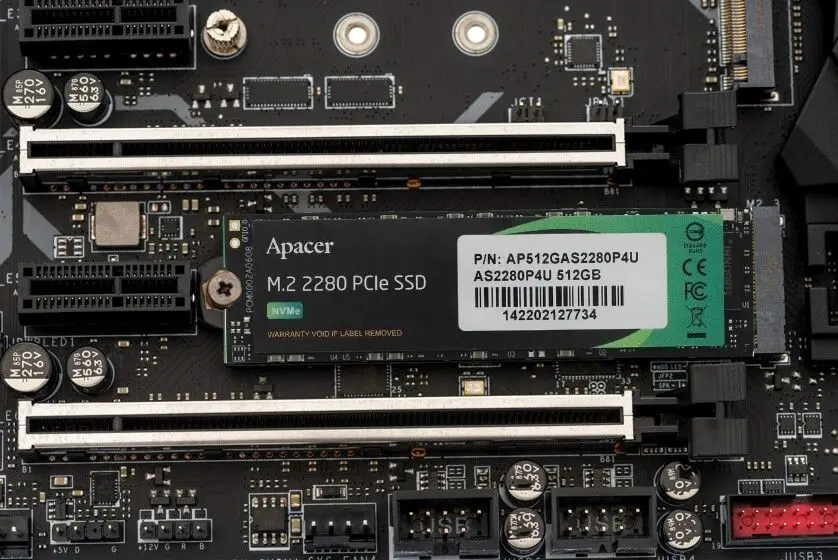 SSD Apacer AS2280P4U 512GB (AP512GAS2280P4U-1) - 3
