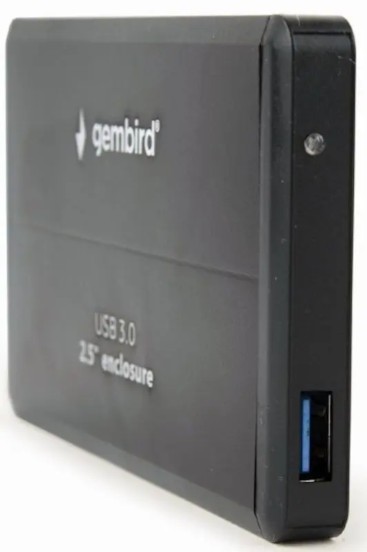 Внешний корпус для твердотельного накопителя Gembird EE2-U3S-2 (Black) - 2