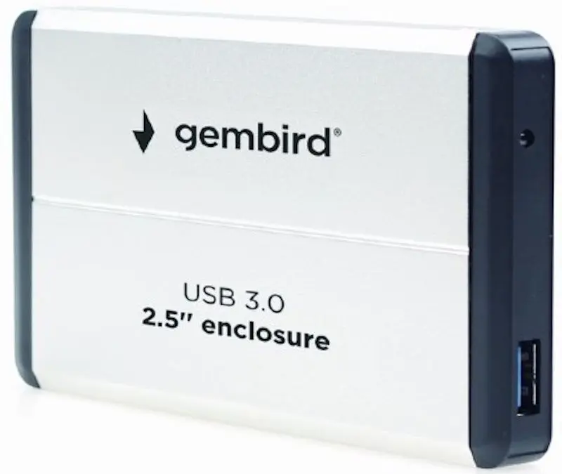 Внешний корпус для твердотельного накопителя Gembird EE2-U3S-2-S (Silver)