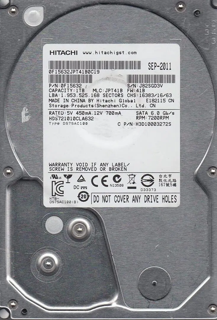 Hard disk Hitachi Deskstar 7K1000.C 1TB (0F15632)