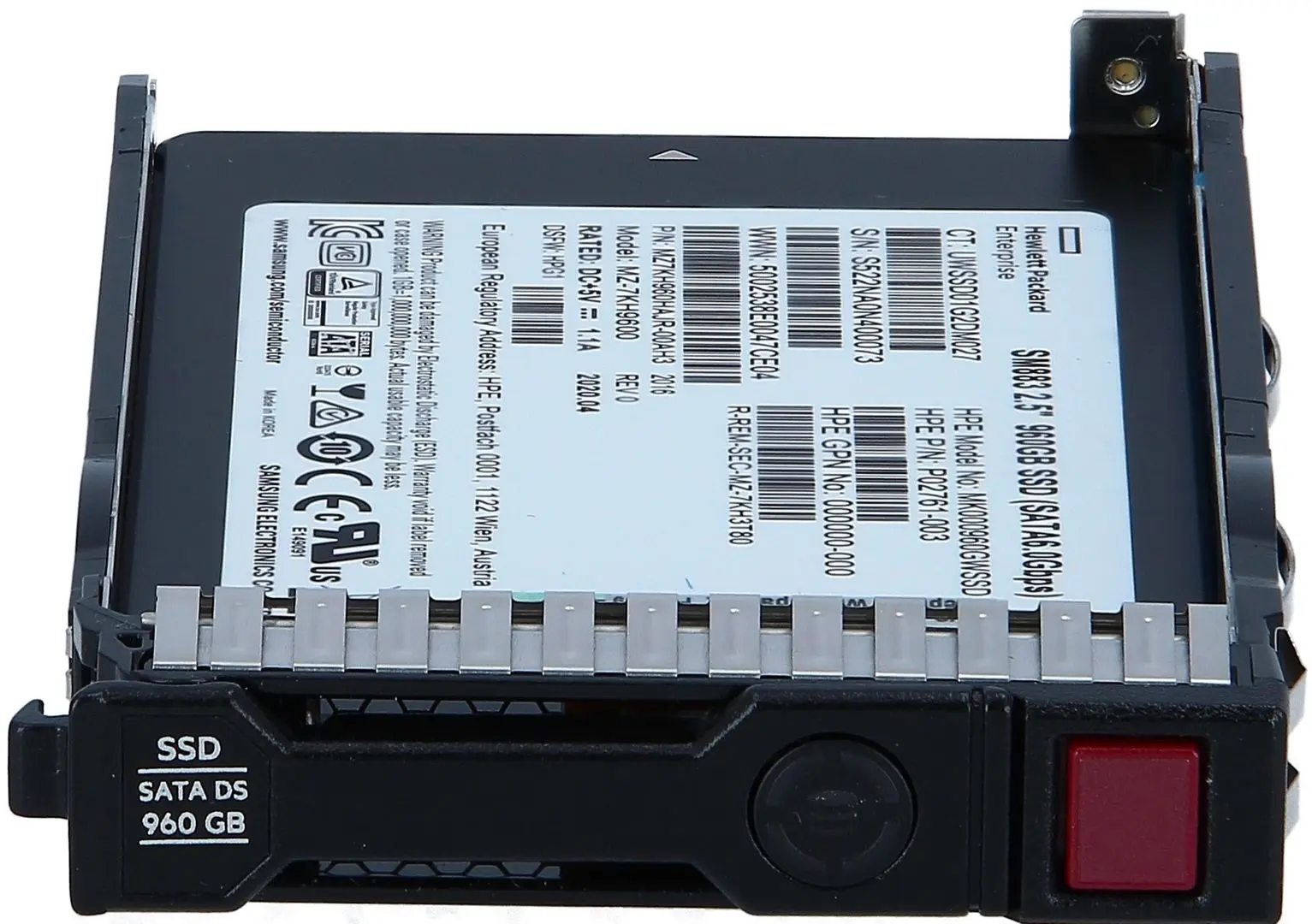 SSD HPE 960GB (P09716-B21) - 2