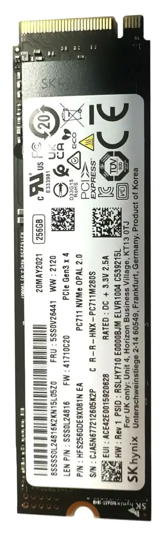 Твердотельный накопитель Hynix PC711 256GB (HFS256GDE9X081N) - 3