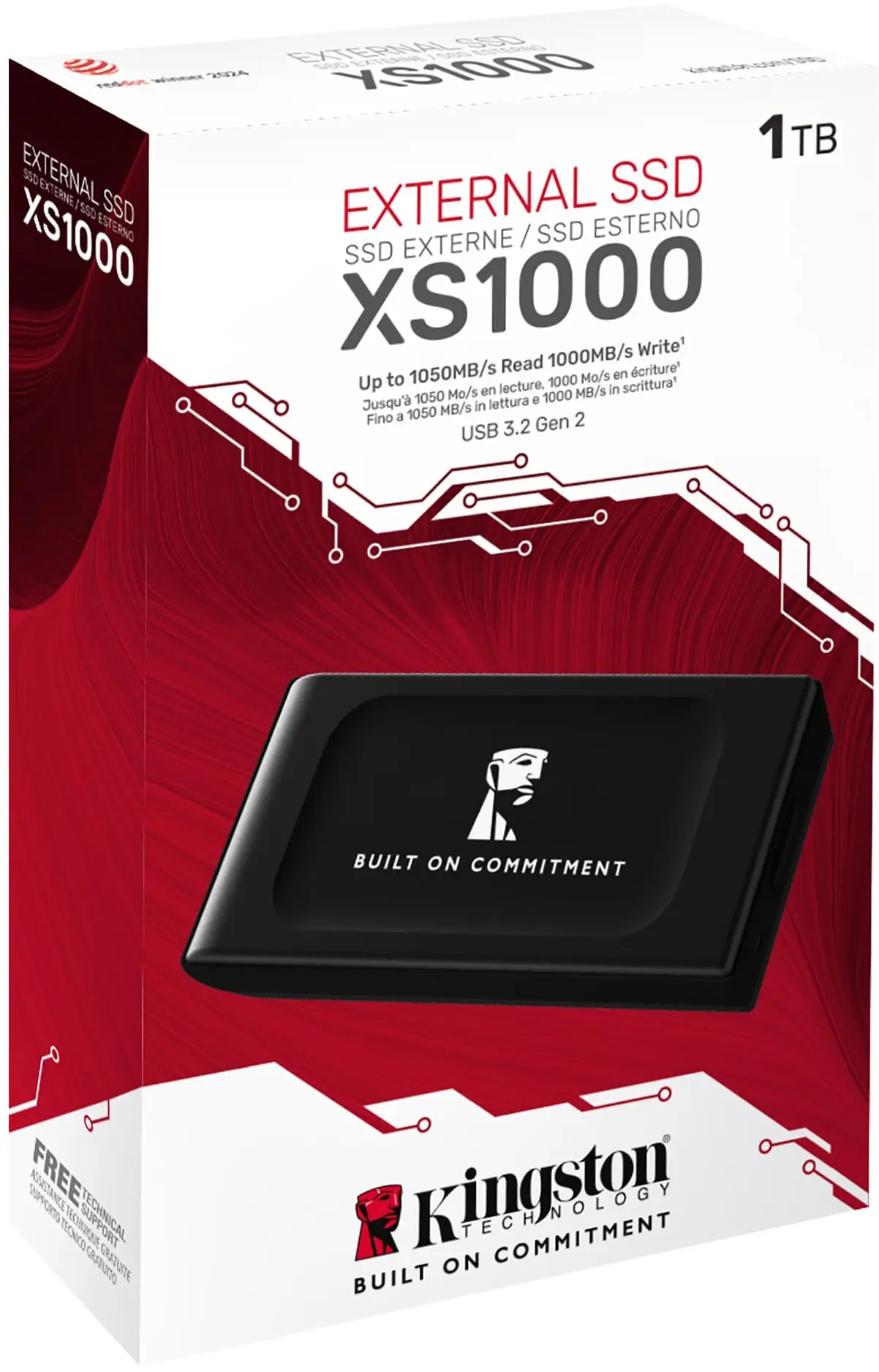SSD extern Kingston XS1000 1TB Black (SXS1000/1000GA)