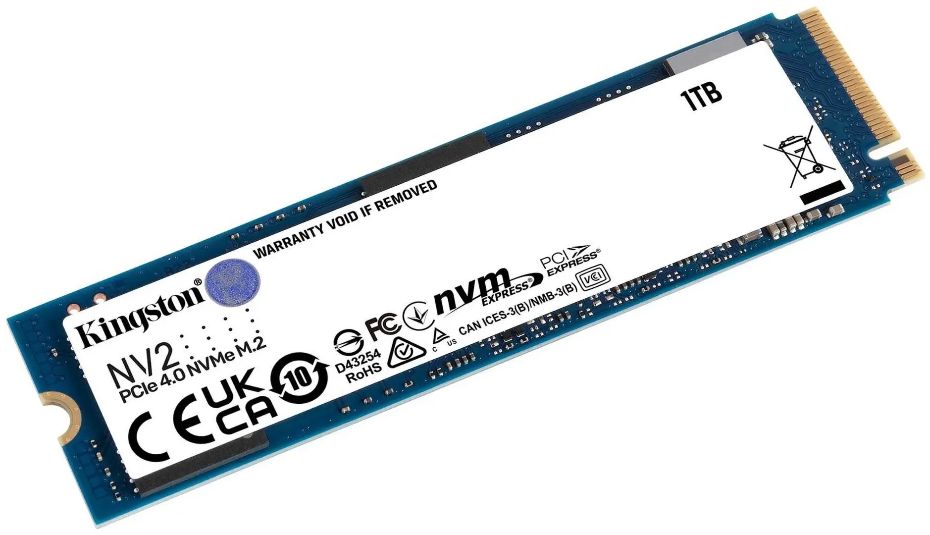 Твердотельный накопитель Kingston NV2 PCIe 4.0 NVMe 1TB (SNV2S/1000G) - 2