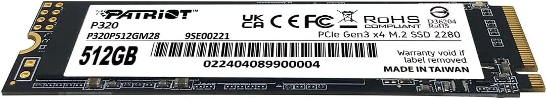 SSD Patriot P320 512GB (P320P512GM28)