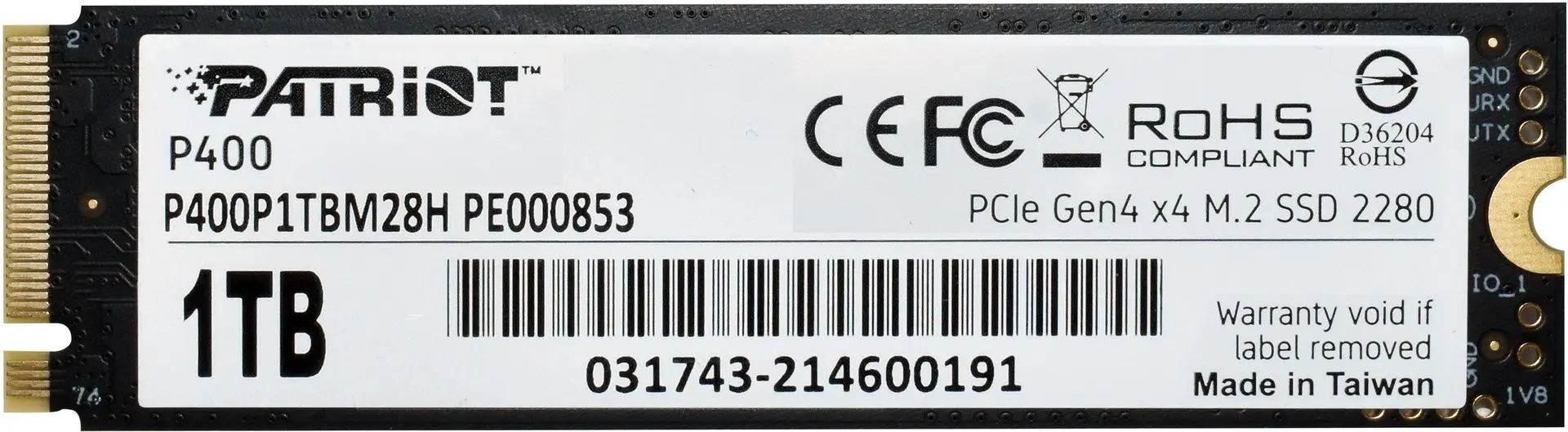 SSD Patriot P400 Lite 1TB (P400LP1KGM28H)