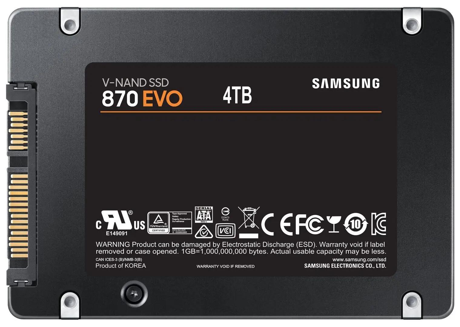 SSD Samsung 870 EVO 4TB (MZ-77E4T0BW)