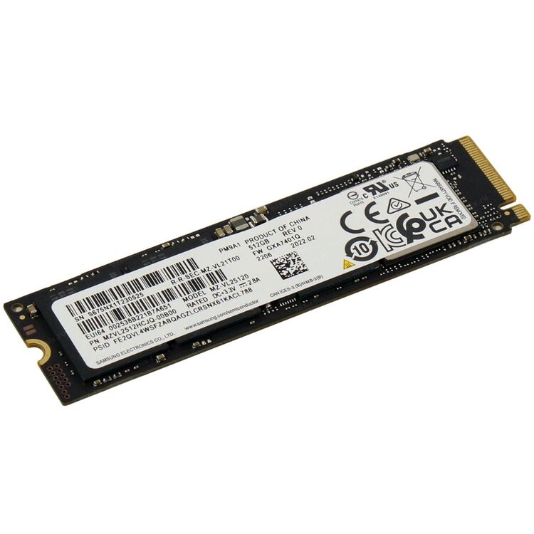 Samsung pm9a1 mzvl2512hcjq